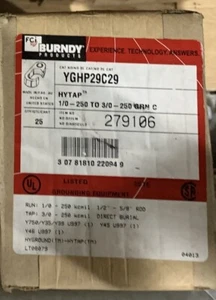 BURNDY YGHP29C29 Hytap / Qty. ( 25 ) Full Box Factory Sealed - Free Ship - Picture 1 of 1