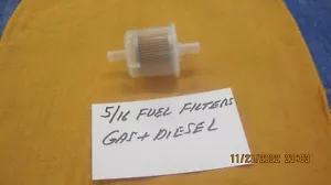 In-Line fuel filter for Lawn Equipment 5/16 line, Gas or Diesel - Picture 1 of 3