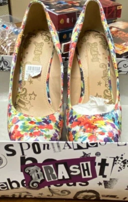 Mujer Nuevo Sin Etiquetas "Brash" Multicolor 5" Tacón Cuña Talla 7 Foto 1 de 3