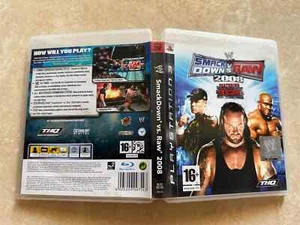 WWE Smackdown Vs Raw 2008 Sony Playstation 3 PS3 Free Region English CIB - Picture 1 of 2