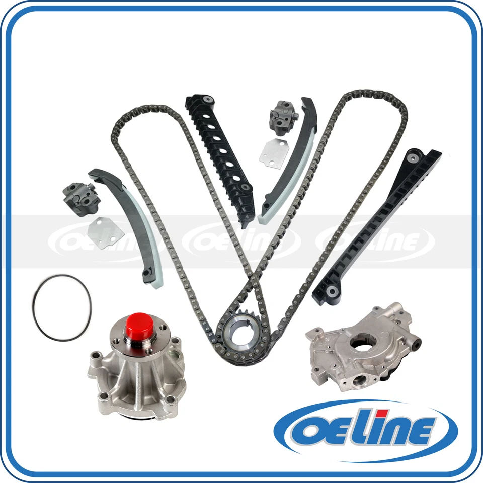 Kit de corrente de distribuição conjunto de bomba de água óleo ajuste 97-01 Ford E-350 Econoline F-150 5.4L - Imagem 1 de 4