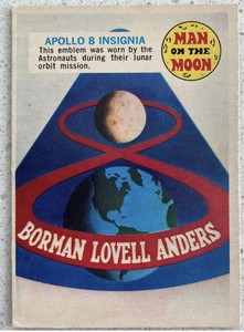 1969 0-pee-chee  Man on the Moon #47B APOLLO 8 INSIGNIA**EX+