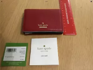Kate Spade Blake street annabella wallet in heirloom red leather RRP $98 nwt - Picture 1 of 7