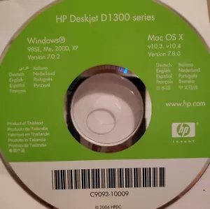 HP Deskjet D1300 Printer Software Disc - Picture 1 of 1