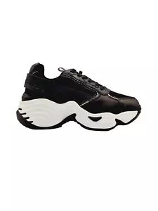 Emporio Armani Chunky Sole Black Grey White Platform Trainers UK 5 EUR 38 - Picture 1 of 15