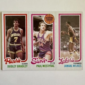 1980-81 HOFs Paul Westphal & Jamaal Wilkes + Dudley Bradley/#116/186/142/EX🏀 - Picture 1 of 2