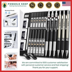 35PCS Set di Matite Meccaniche Artistiche, 3PZ Matite da Disegno in Metallo 0,5mm & 0,7mm & - Foto 1 di 11