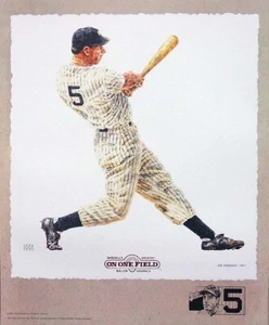 Joe DiMaggio New York Yankees Lithograph By Michael Mellett - Picture 1 of 1