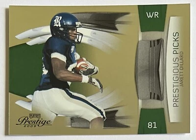 Jarett Dillard 2009 Playoff Prestige Prestigious Picks #26 /500 Numbered Rice RC - Image 1 of 3