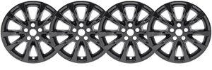 2017-2018 Ford Fusion # 767-GB 17" 10 Spoke Gloss Black Wheel Skins NEW SET/4 - Picture 1 of 2