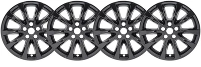 2017-2018 Ford Fusion # 767-GB 17" 10 Spoke Gloss Black Wheel Skins NEW SET/4 - Image 1 of 2