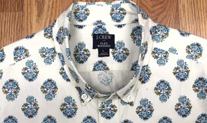J.CREW REGULAR FIT FLEX COTTON/SPANDEX SHIRT FLORAL PRINT LARGE, L - Picture 1 of 4