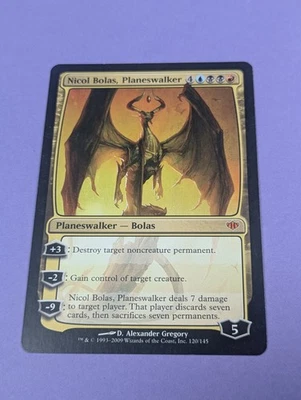 MTG Magic: Conflux: Nicol Bolas, Planeswalker #120/145 Mythic - NM - Image 1 of 2