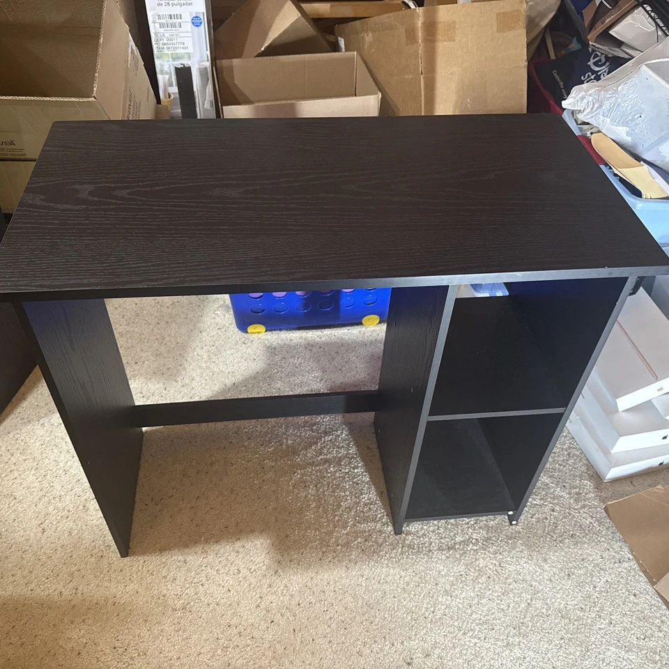 Mainstays Writing Desk, True Black Oak Finish - Image 1 of 4