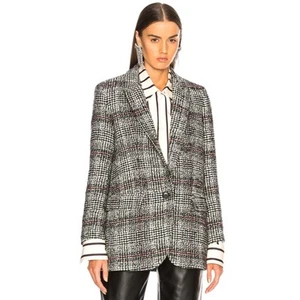ISABEL MARANT ETOILE Ice Wool Tweed Oversized Blazer Jacket Size XS - Picture 1 of 12