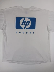 Vintage HP Invent Tech T-Shirt Herren Größe XLarge Hewlett Packard weiß  - Bild 1 von 14