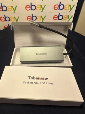 Tobenone 8 in 1  Dual Monitor USB C Hub Adapter  - Image 1 of 4
