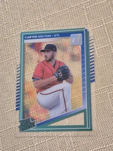 2025 Donruss CARTER HOLTON Rated Prospect CLEARLY ACETATE Braves No. 182 - Picture 1 of 4