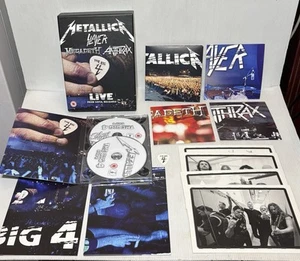 The Big 4 Live Metallica Slayer Megadeth Anthrax 2DVDs 5CDs In VGC - Picture 1 of 15