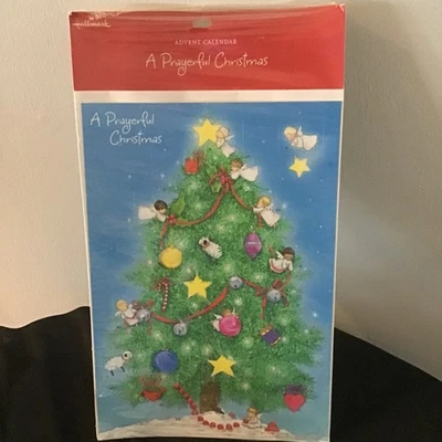 Hallmark Vtg Christmas Advent Calendar Card Envelope A Prayerful Christmas NEW - Image 1 of 4