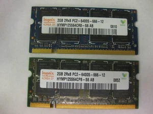 Major Brand 2GBx2 ( 4GB Total ) DDR2 PC2-6400S SODIMM  Laptop Memory RAM SO-DIMM - Picture 1 of 16