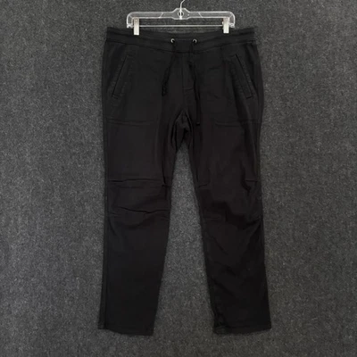 Pantalones James Perse Para Hombre 4 XL Negros Cordón Jogger Estilo Chino Bolsillos Informales Foto 1 de 4