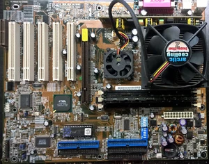 Bundle: Asus A7V133 - Athlon 1400 - 512MB RAM - Geforce 2 Ti - Bild 1 von 9
