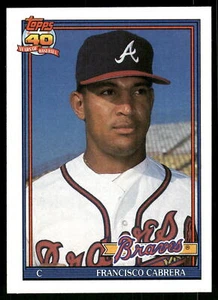 1991 Topps #693 Francisco Cabrera - Picture 1 of 2