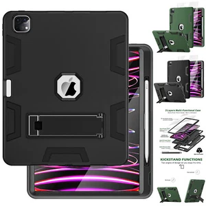Case for iPad Pro 12.9-inch (6th/5th/4th Gen) Shockproof Heavy Duty Stand Cover - Picture 1 of 33