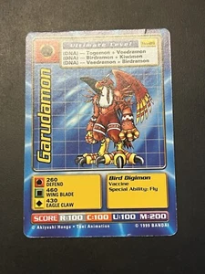 1999 Bandai Digimon Digi Battle Garudamon bo-89 card - Picture 1 of 2