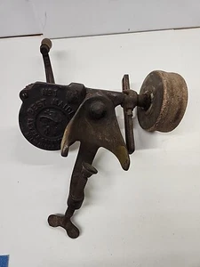 Antique No. 1 Best Maide Hand Crank Bench Grinder By Luther Grinder MFG. Tested - Picture 1 of 8