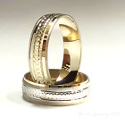 10K Gold Wedding Band Set For Him and Her, Solid Gold