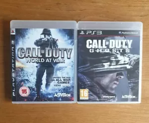 Call Of Duty World At War & Ghost - Sony PS3 Playstation 3 en muy buena condición - Imagen 1 de 2