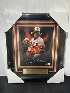 Dennis Martinez Signed And Framed 8x10 Photo Baltimore Orioles Beckett - Picture 1 of 3