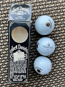 Vintage Jack Daniels Logo Golf Ball Set New Unused Wilson Staff 4 Whiskey Box - Picture 1 of 7