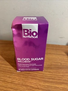 Bio Nutrition Blood Sugar Wellness 60 Veg Caps - Picture 1 of 2