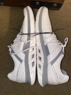 JOHNSTON & MURPHY ACTIVATE PLAIN TOE MEN'S SHOE 12 M WHITE MESH - Image 1 of 4