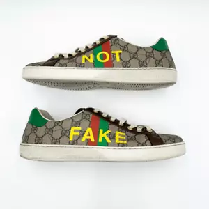 Gucci GG Supreme Ace Not Fake Sneakers Authentic Size 9.5, 10 - Picture 1 of 16