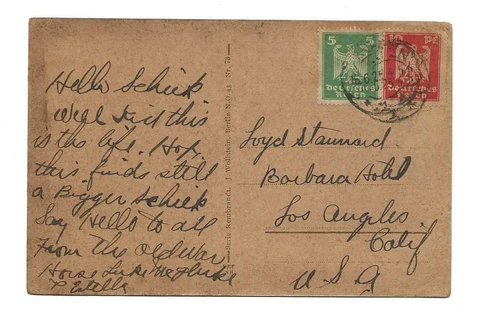 SIGNED 1925 Boxer Jack DEMPSEY “The Old War Horse Luke McLuke” Boxing Postcard Cover