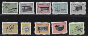 Canada — Set of 10 — 1982-1987, Artifact Issues #927-933 & #1080-1083 — MNH - Picture 1 of 1