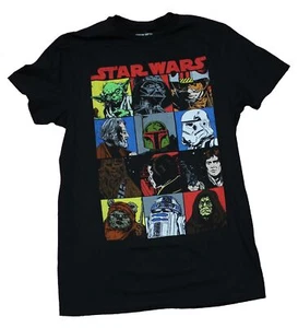 Star Wars Adult New T-Shirt - Comic Style Original Trilogy Character Boxes - Picture 1 of 1