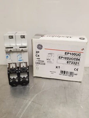 INTERRUPTORES AUTOMÁTICOS DE MONTAJE EN RIEL DIN EP102UCC04 GE Foto 1 de 2