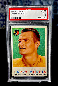 LARRY MORRIS 1959 Topps #141 Washington Redskins PSA 7