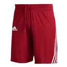 Adidas 3 Stripe Shorts POWER RED | WHITE 2XL