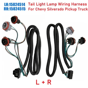 Tail Light Lamp Wiring Harness LH RH Pair for Chevy Silverado Pickup Truck New - Picture 1 of 9