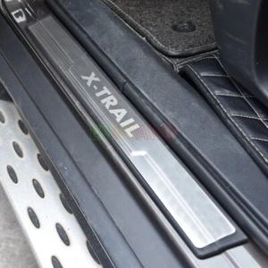 For Nissan X-Trail T33 T32 25 Stainless Car Door Sill Kick Plate Protector Cover - Picture 1 of 5
