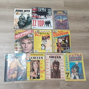 ZZ TOP Lots of Musicians Magazines. Circus, Spin, Rock Video, Etc. 70s- 90s - Bild 1 von 15