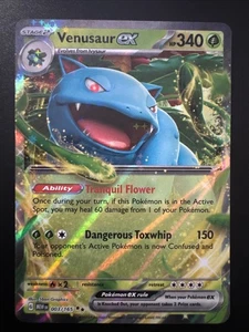 Pokémon Venusaur EX Holo Karte 003/165 Double Rare Scarlet & Violet 151 TCG - Bild 1 von 2