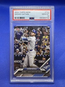 SHOHEI OHTANI 2024 TOPPS NOW #722 PSA 10 GEM MT 1st 50/50 PLAYER IN MLB HISTORY - Picture 1 of 3