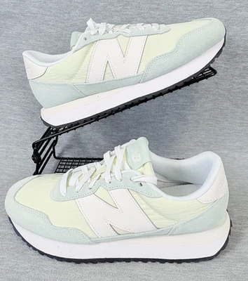 New Balance 237 Lifestyle Shoes Womens 10 Green White Suede Walking Casual - Image 1 of 4